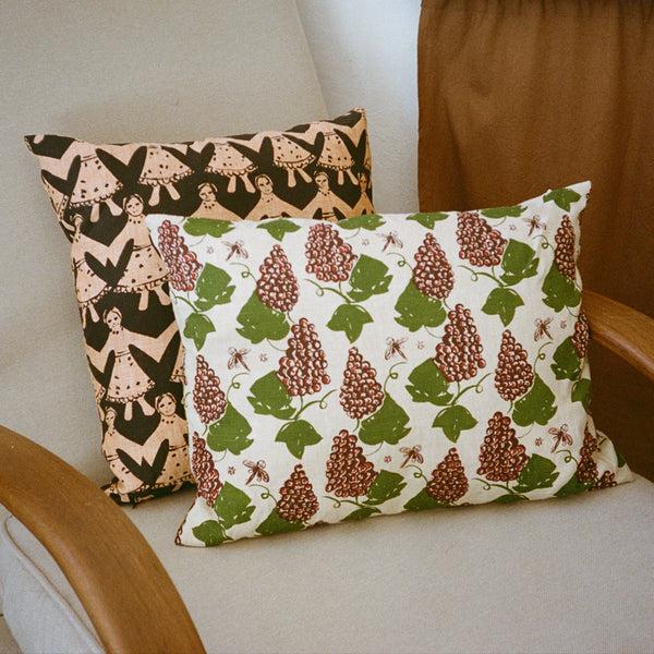 Polish Folk Dancers, Square Cushion