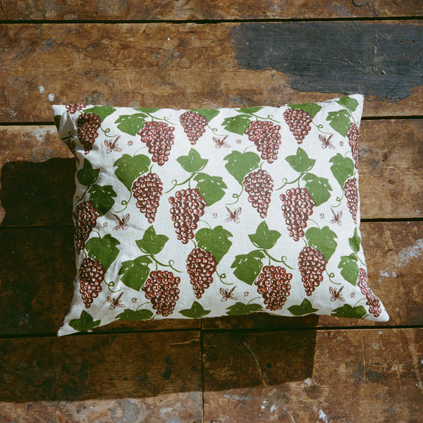 Grapevines & Dragonflies, Rectangular Cushion