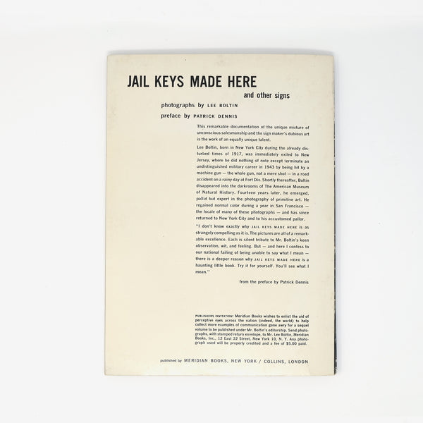 Jail Keys Made Here and other signs